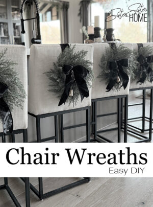 Elegant Christmas Chair Wreaths