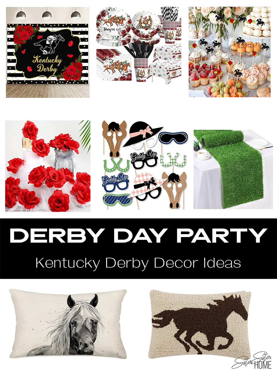 Kentucky Derby Party Decorations, pillows