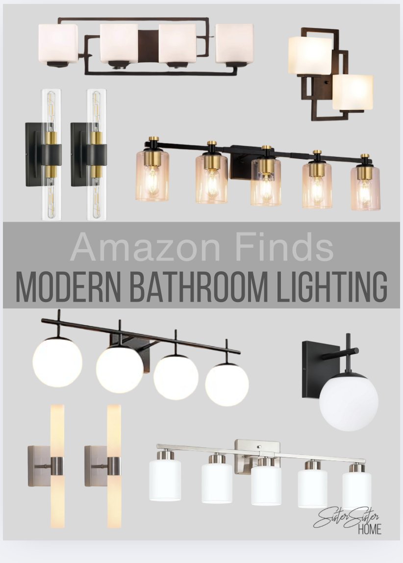 Amazon:  Modern Bathroom Lighting