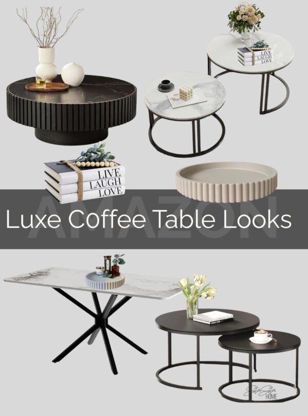 Amazon:  Luxe Coffee Table Looks