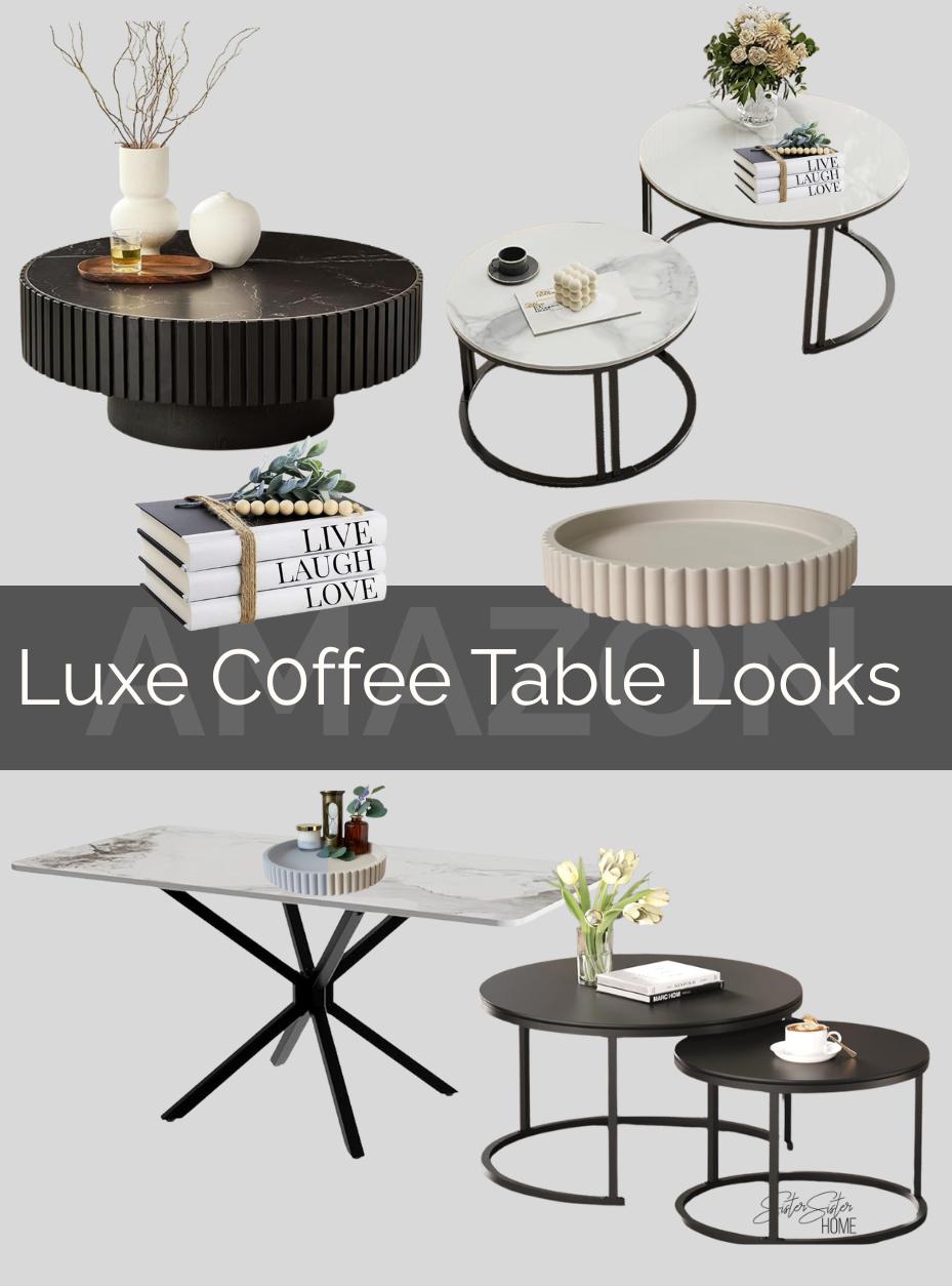 Amazon:  Luxe Coffee Table Looks