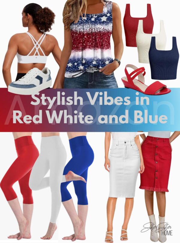 Stylish Vibes in Red White and Blue