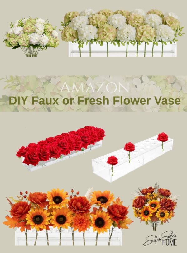 Amazon:  DIY Faux or Fresh Flower Vase