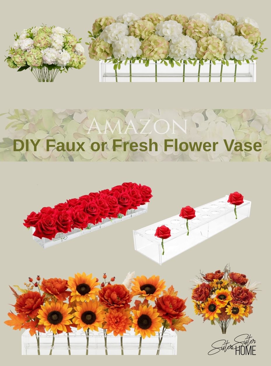 Amazon:  DIY Faux or Fresh Flower Vase