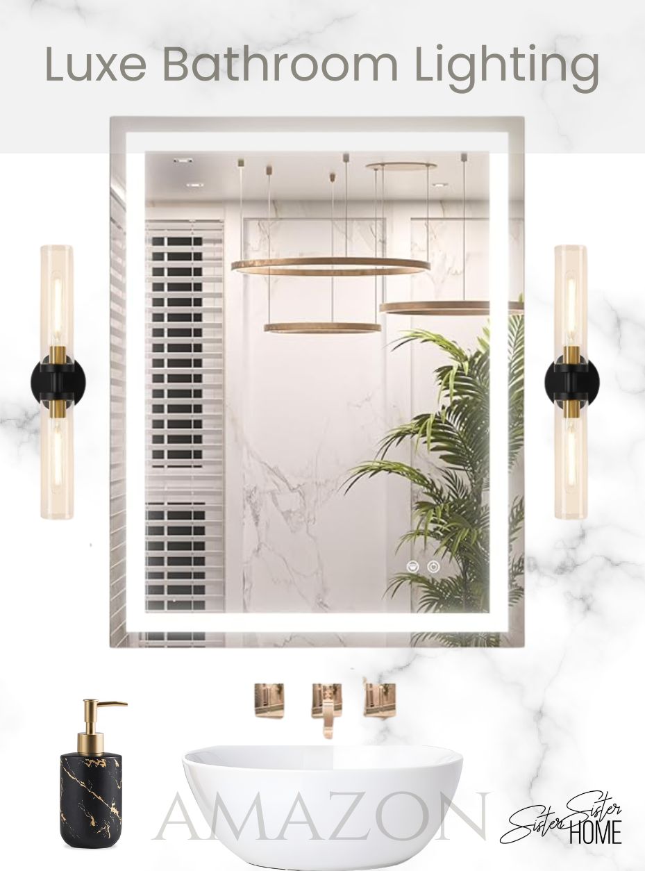 Amazon:  Luxe Bathroom Lighting