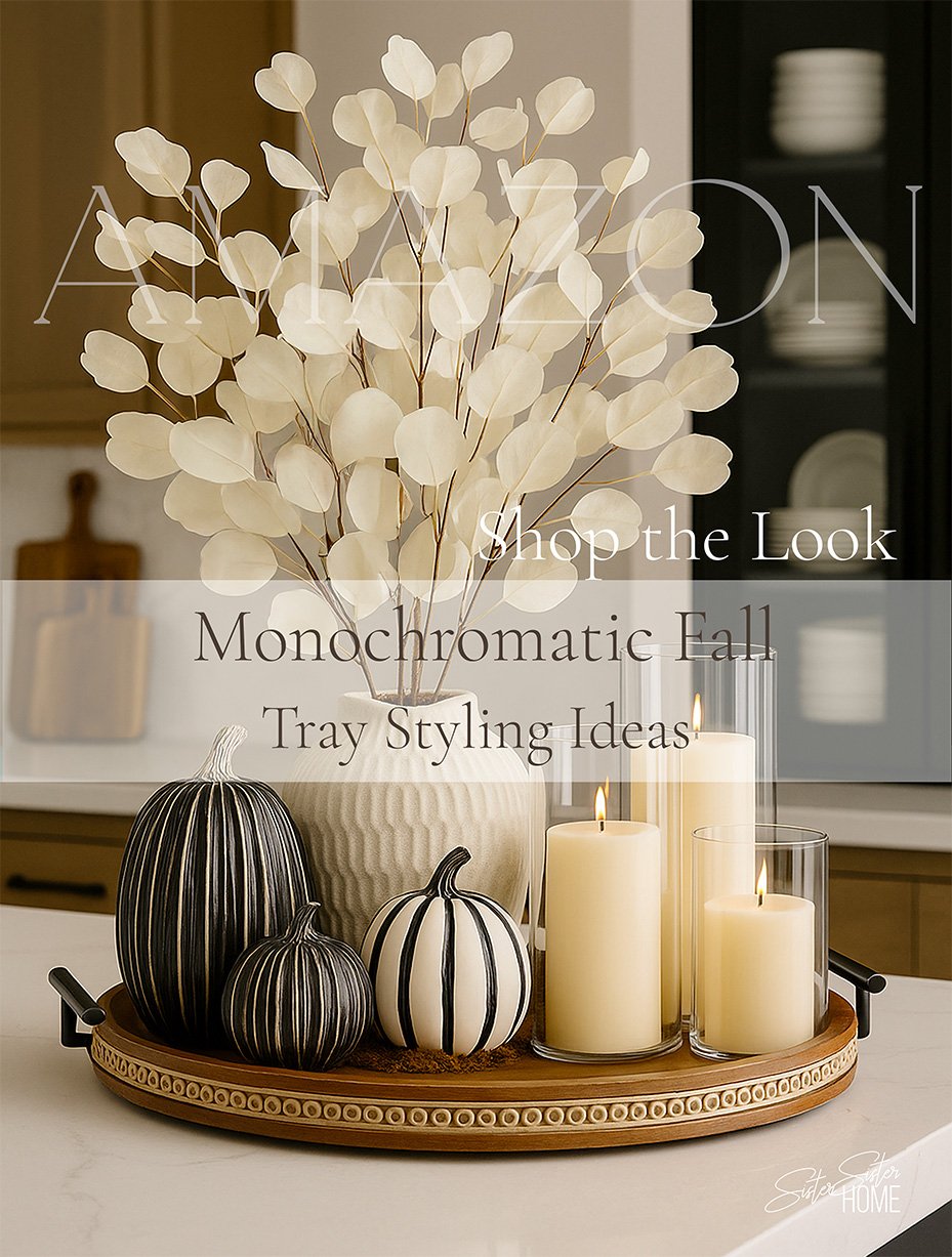 Monochromatic Fall Tray Styling Ideas
